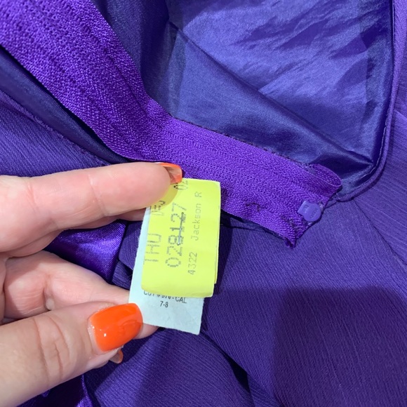 🥳🤗HP🥳 Girl’s Purple Chiffon Dress - Picture 7 of 7